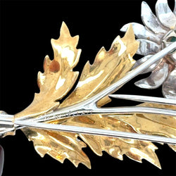 M. Buccellati Sunflowers Emerald Brooch - Castafiore