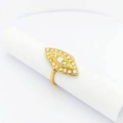 Marquise en or jaune et diamants - Castafiore