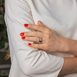 Mauboussin Bague Bandeau Etoile Divine Or blanc Diamant - Castafiore