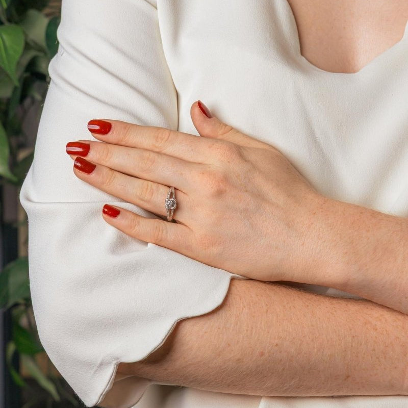 Mauboussin Bague Chance of Love Or blanc Diamant - Castafiore