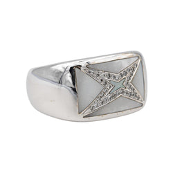 Mauboussin Bague Etoile Grande vie Or blanc Nacre - Castafiore