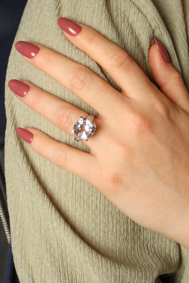 Mauboussin Bague Gueule d'Amour Or Blanc Améthyste - Castafiore