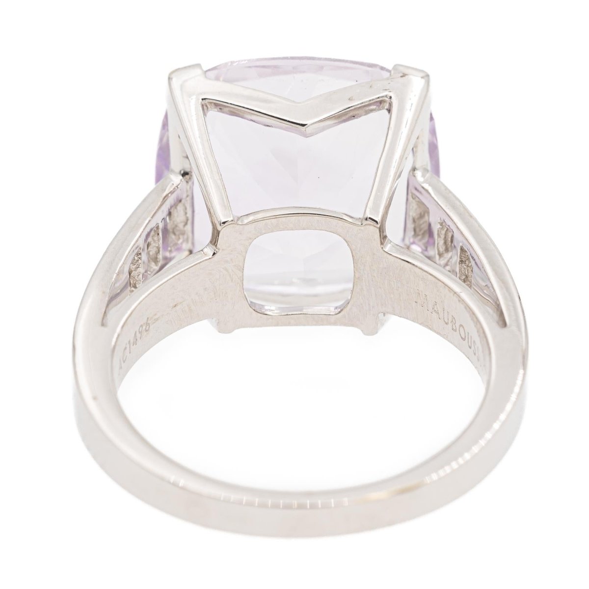 Mauboussin Bague Gueule d'Amour Or Blanc Améthyste - Castafiore