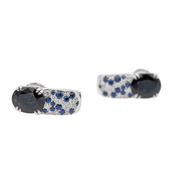 Mauboussin Boucles d'oreilles Nuit d'Amour Or blanc Saphir - Castafiore
