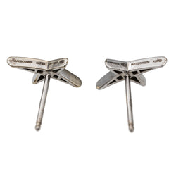 Mauboussin Boucles d'oreilles Puces French Valentine Or blanc Diamant - Castafiore