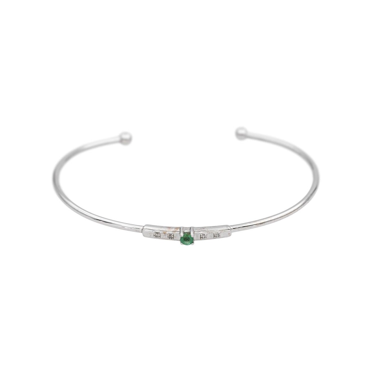 Mauboussin Bracelet Capsule d'émotions Or blanc Emeraude - Castafiore