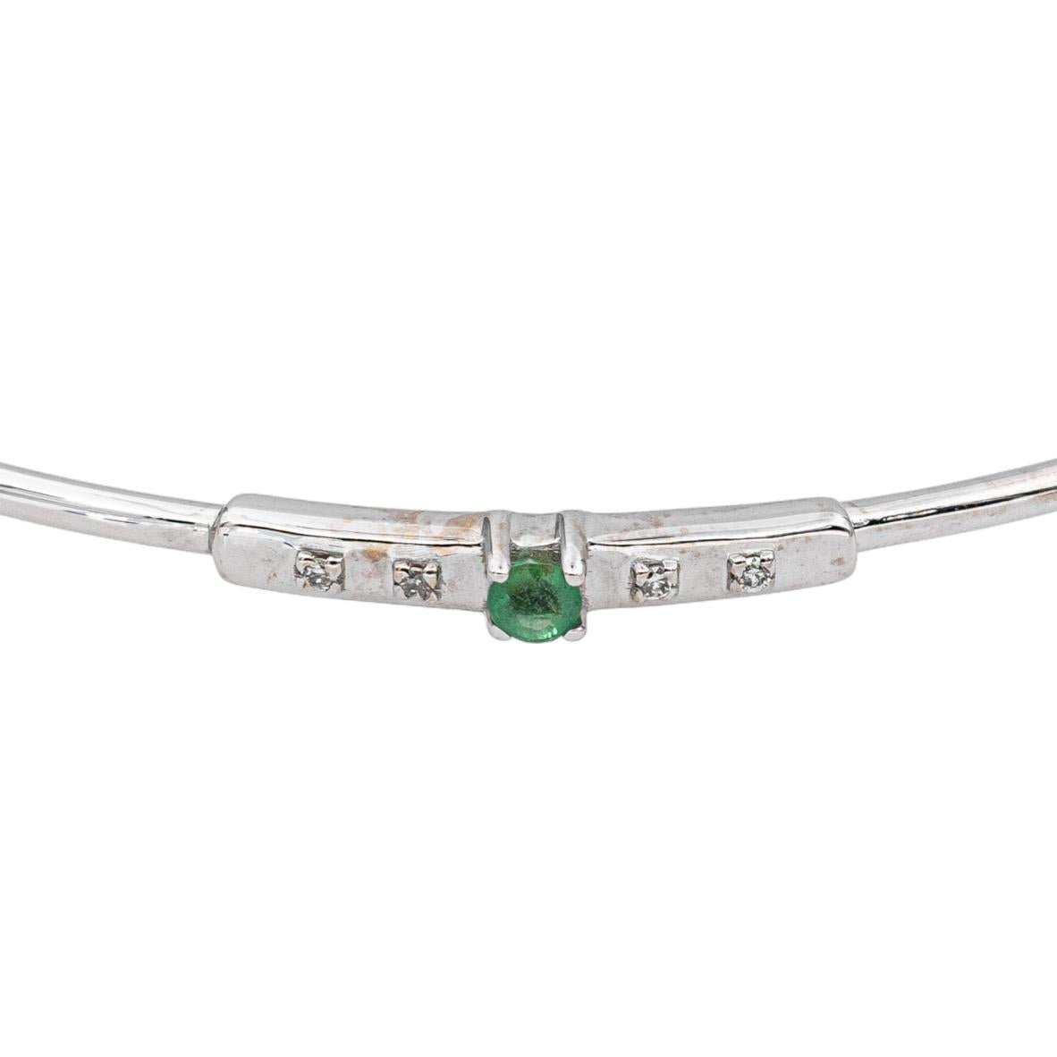 Mauboussin Bracelet Capsule d'émotions Or blanc Emeraude - Castafiore