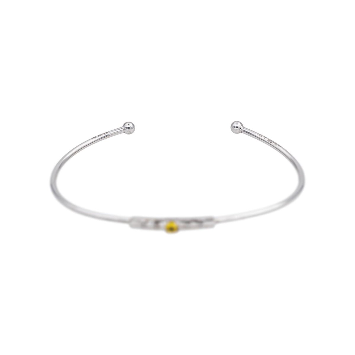 Mauboussin Bracelet Capsule d'émotions Or blanc Saphir jaune - Castafiore