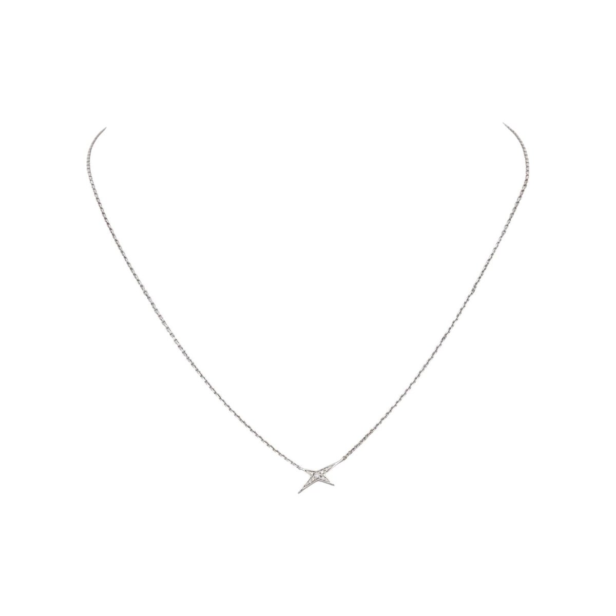 Mauboussin Collier French Valentine Or blanc Diamant - Castafiore