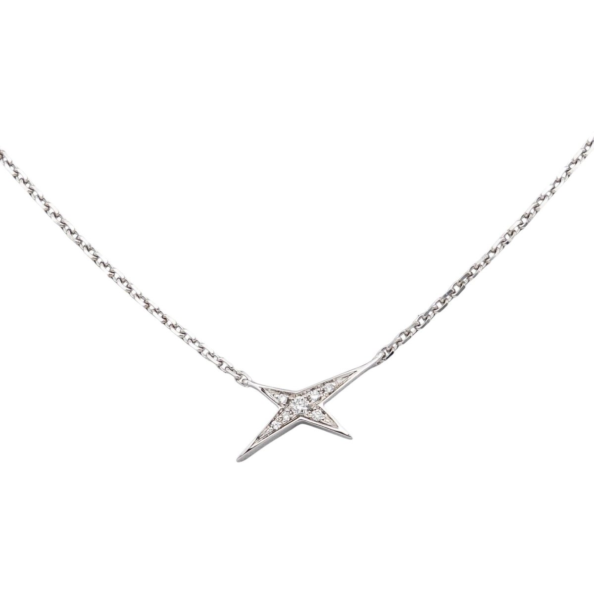 Mauboussin Collier French Valentine Or blanc Diamant - Castafiore