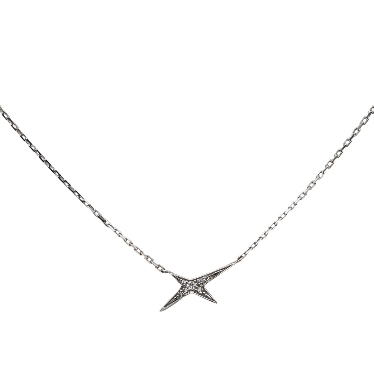 Mauboussin French Valentine Pendant Necklace White Gold Diamond