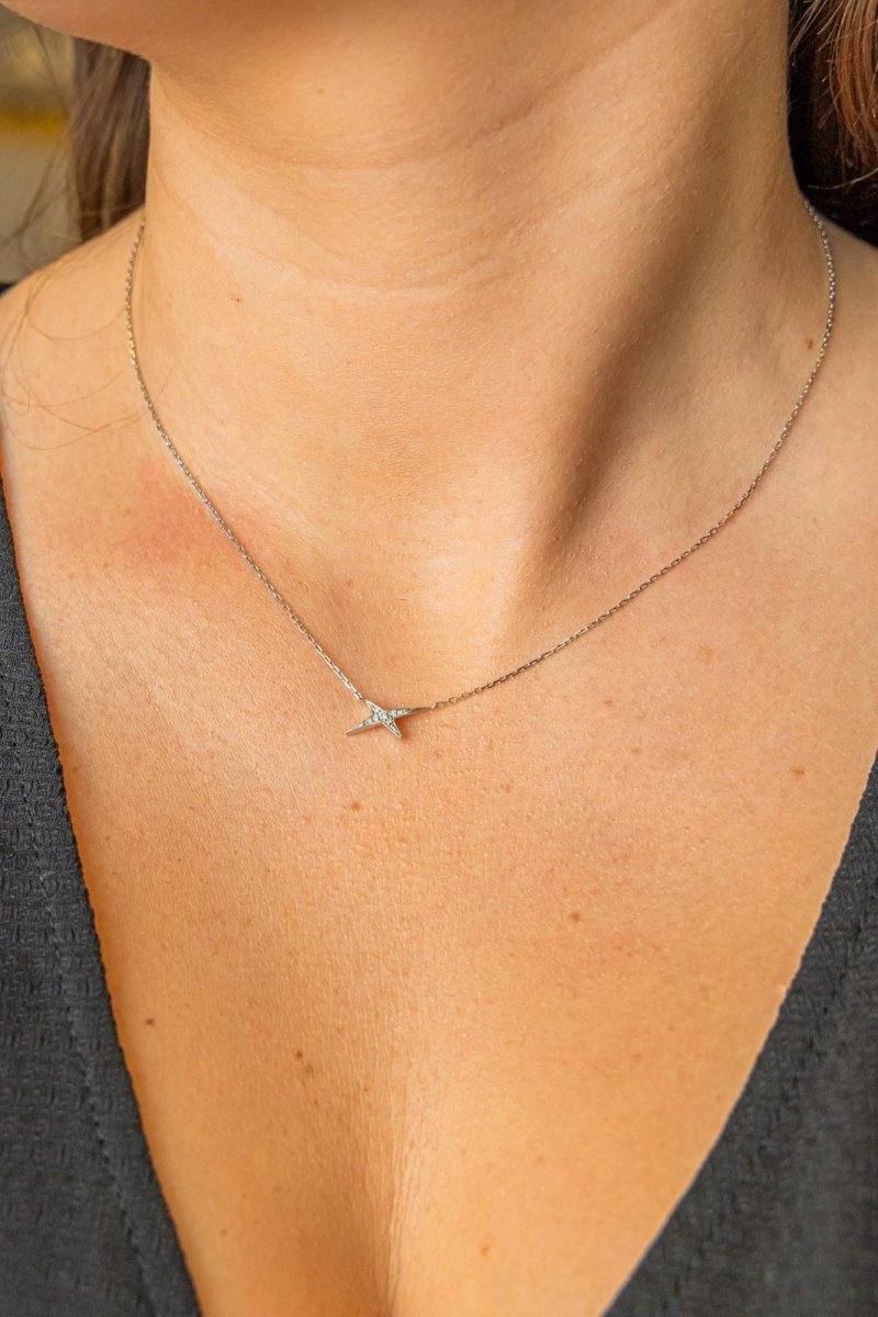 Mauboussin Collier Pendentif French Valentine Or blanc Diamant - Castafiore