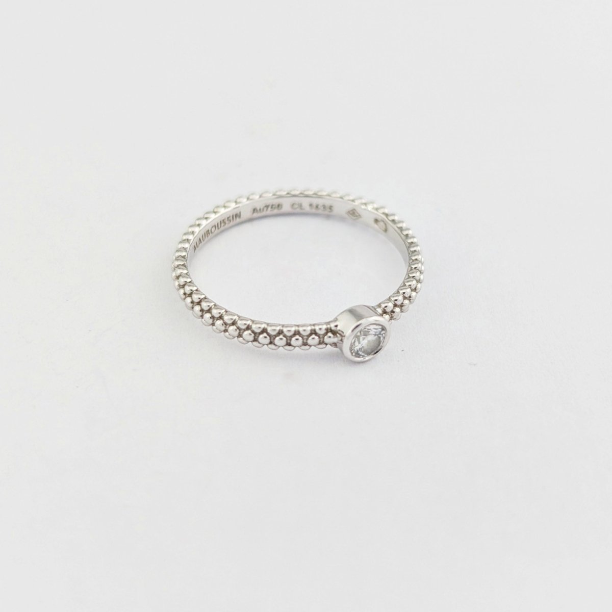 Mauboussin - Solitaire Goutte de jour en Or Blanc - Castafiore