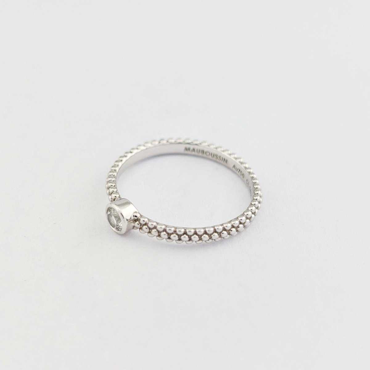 Mauboussin - Solitaire Goutte de jour en Or Blanc - Castafiore