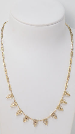 Collier draperie ancien en or jaune