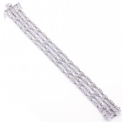 Bracelet Riviere avec 4 rangs de diamants