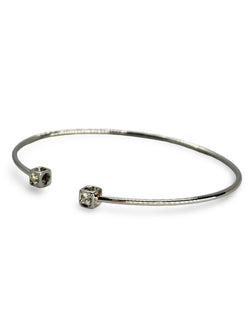 Bracelet Jonc DINH VAN "Le Cube" in white gold and diamonds