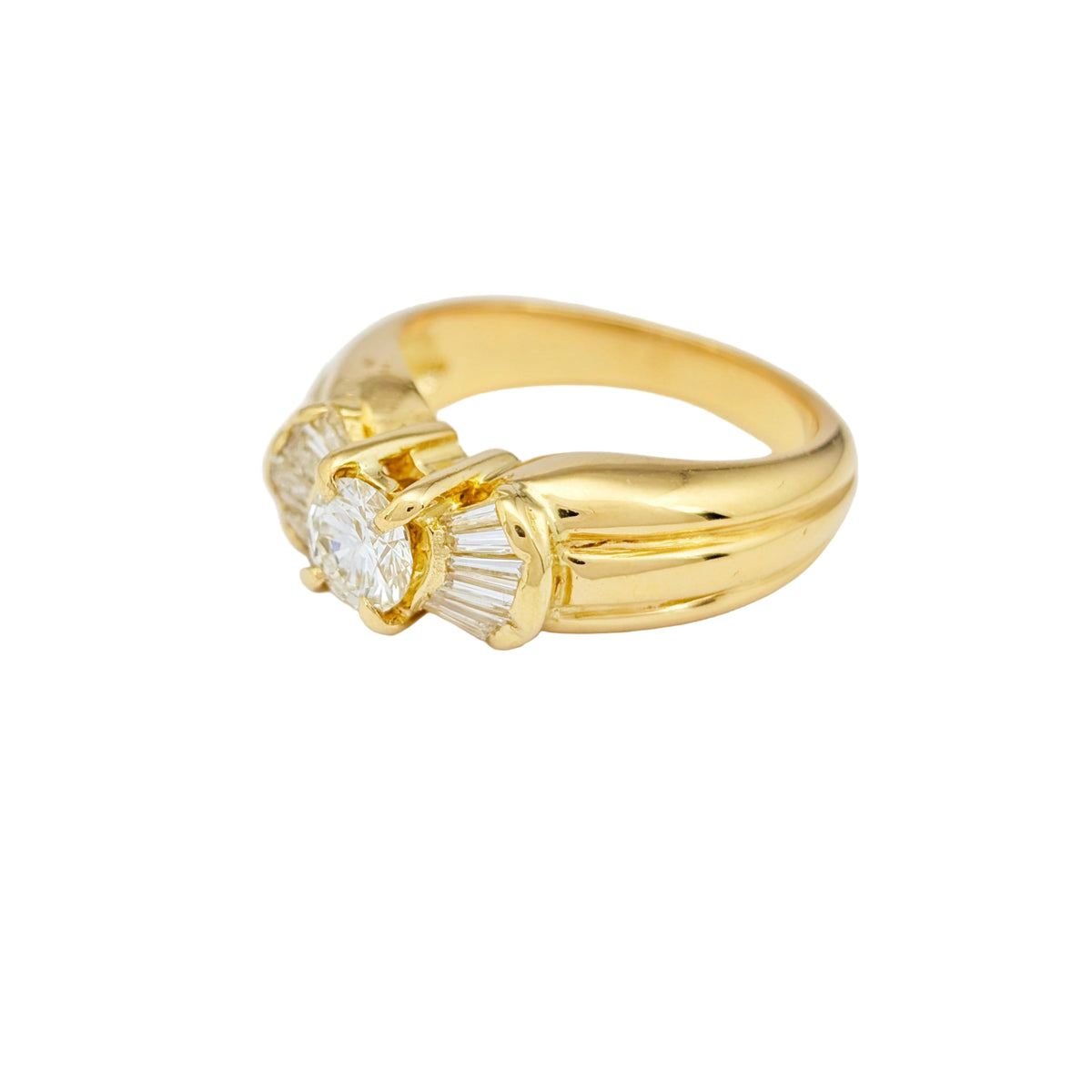 Yellow Gold and Diamond Ring