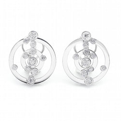 Boucles d'oreilles ADAGIO en or blanc et brillants d'occasion