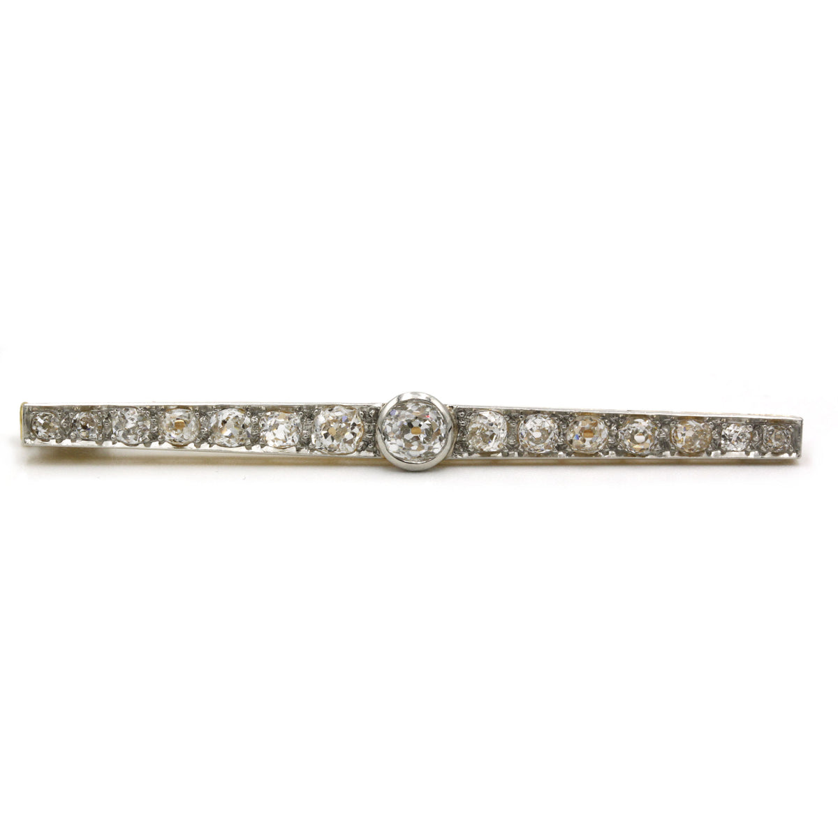 Broche - Or, Platine et Diamants