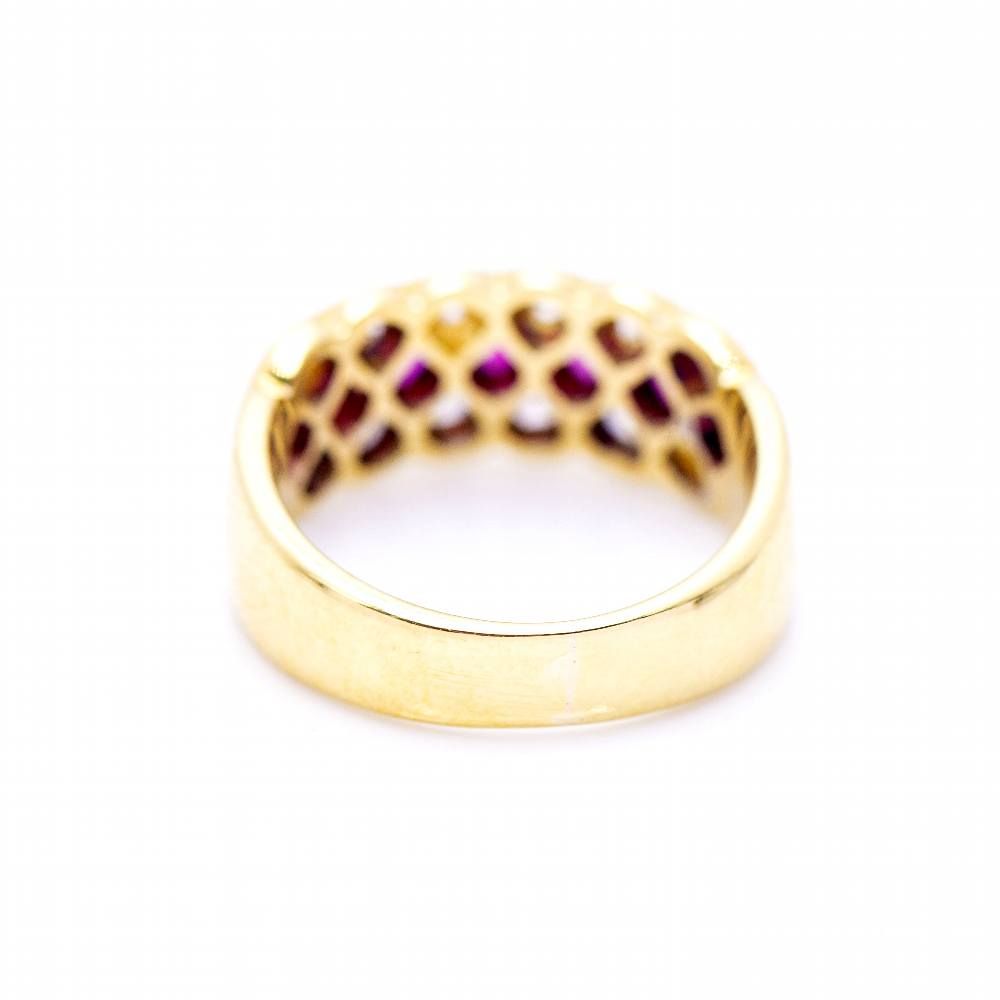 Bague ROMBO avec rubis et diamants d'occasion