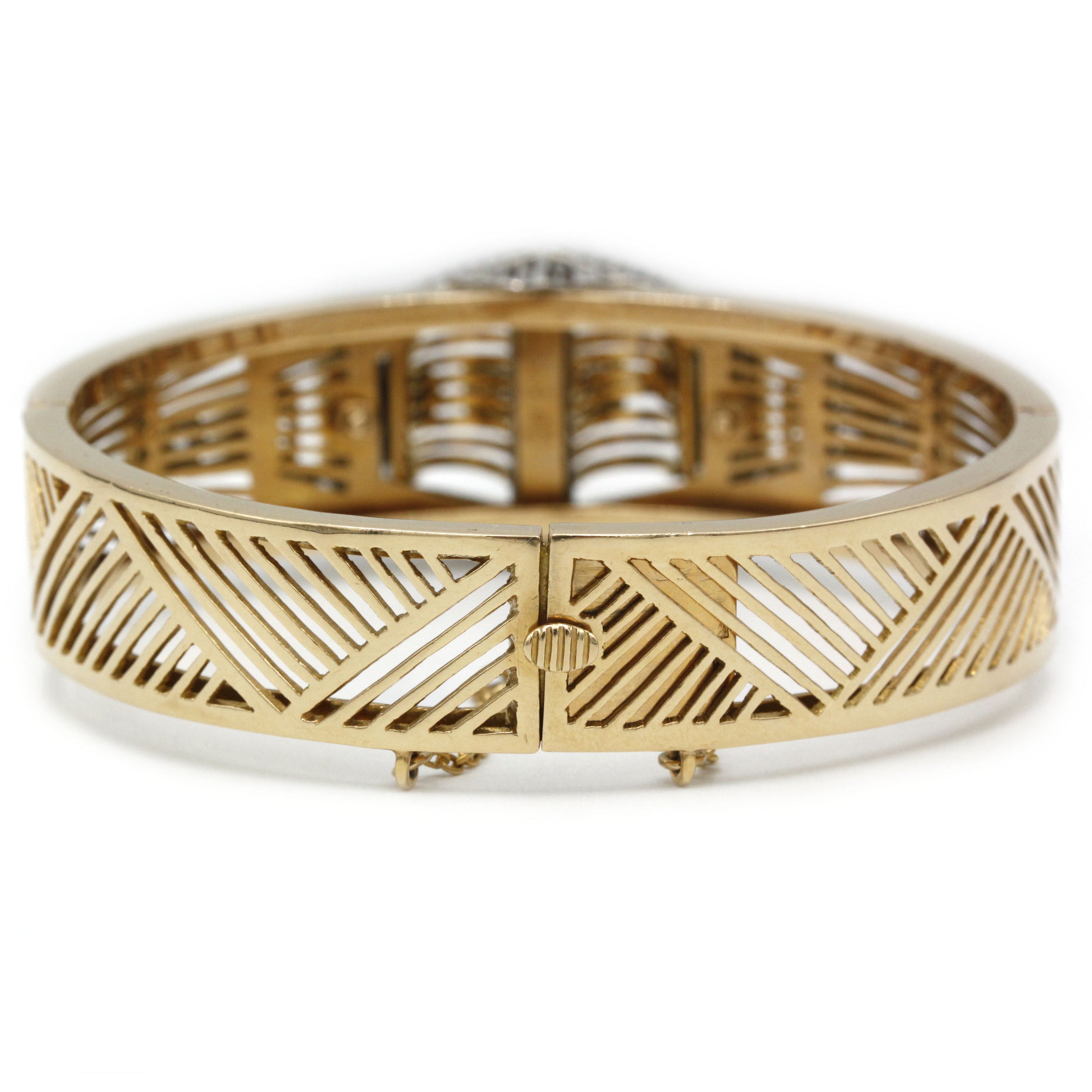 Bracelet TANK - Or, Platine & Diamants