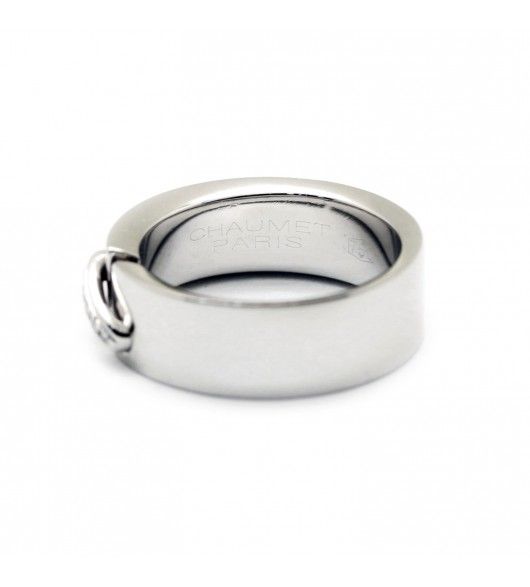 Ring Chaumet links in white gold and diamonds