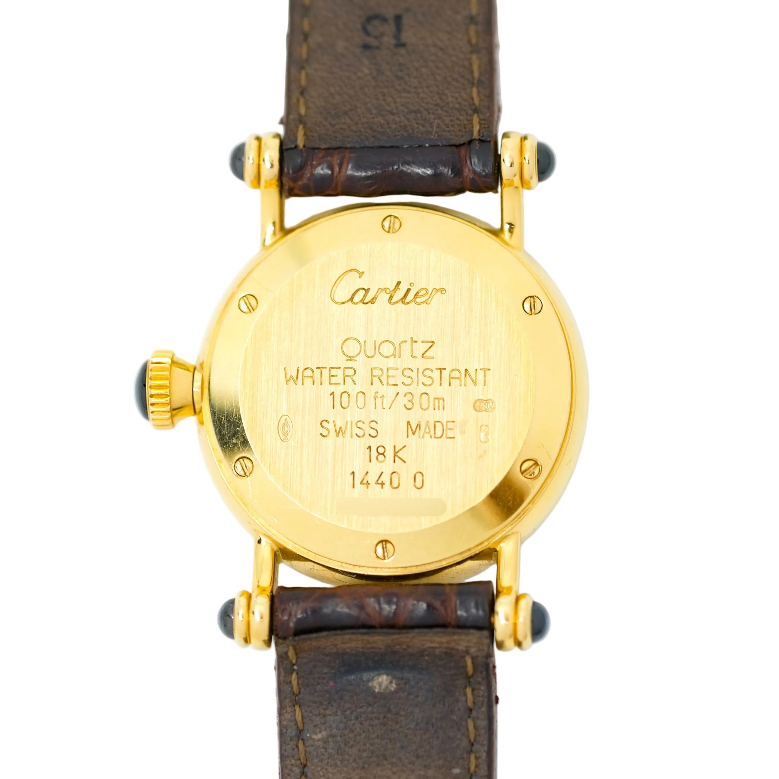 Montre CARTIER Diabolo en or jaune et saphir