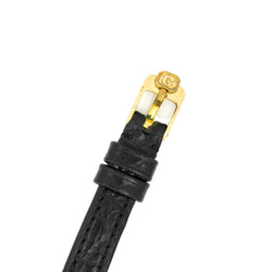 Montre CHOPARD en or jaune, cuir et quartz