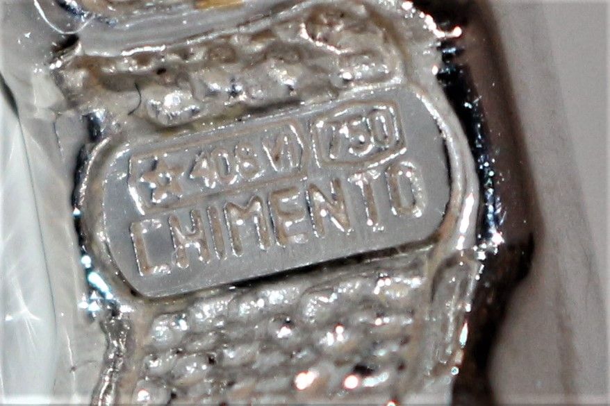 Chimento Vintage Pierced Earrings in White Gold