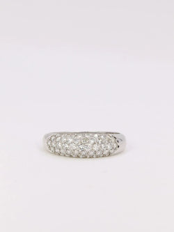 Bague jonc diamants 1 ct