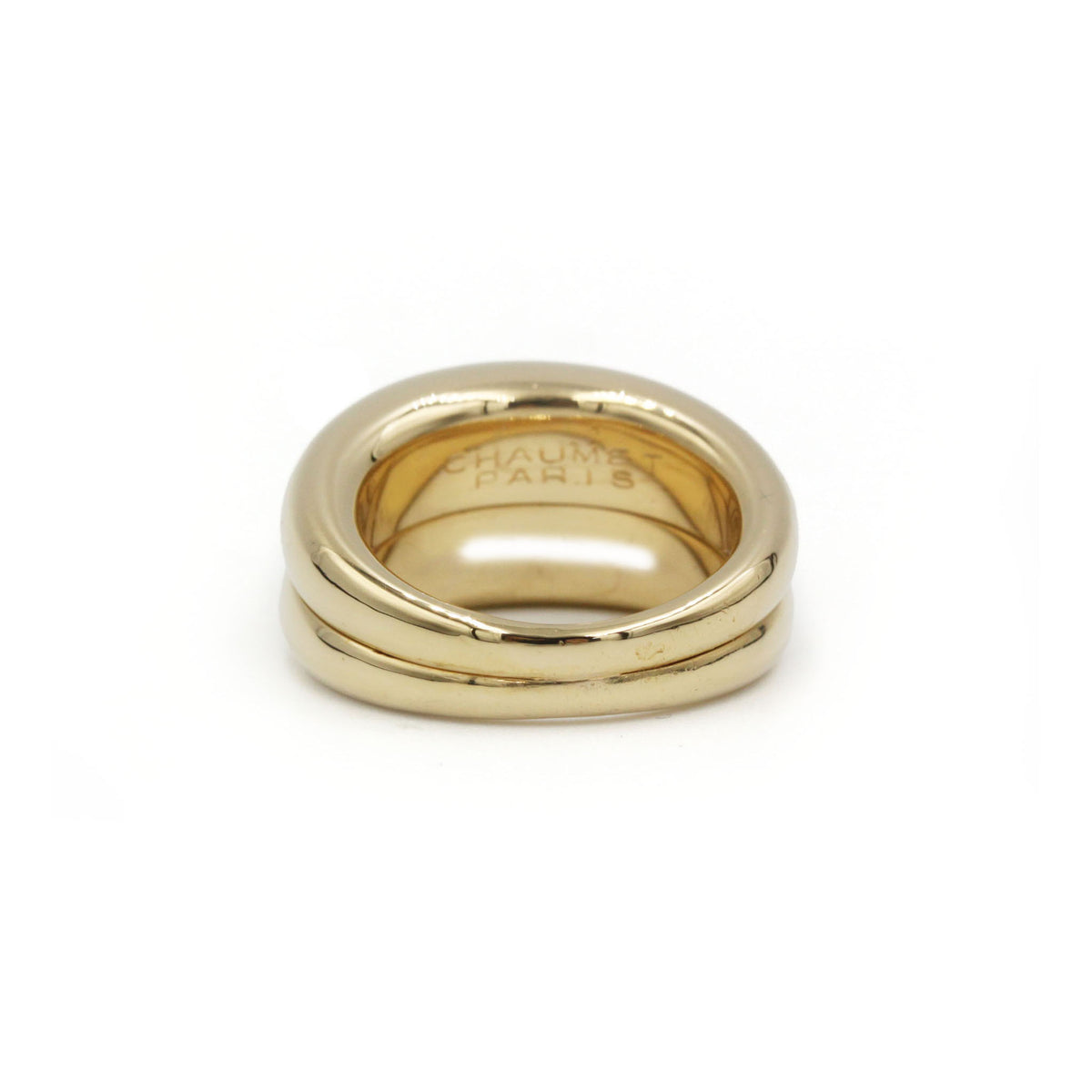 Gold &amp; Diamond Link Ring - CHAUMET