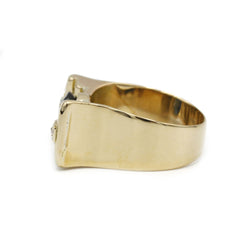 Bague - Or, Diamants & Saphir