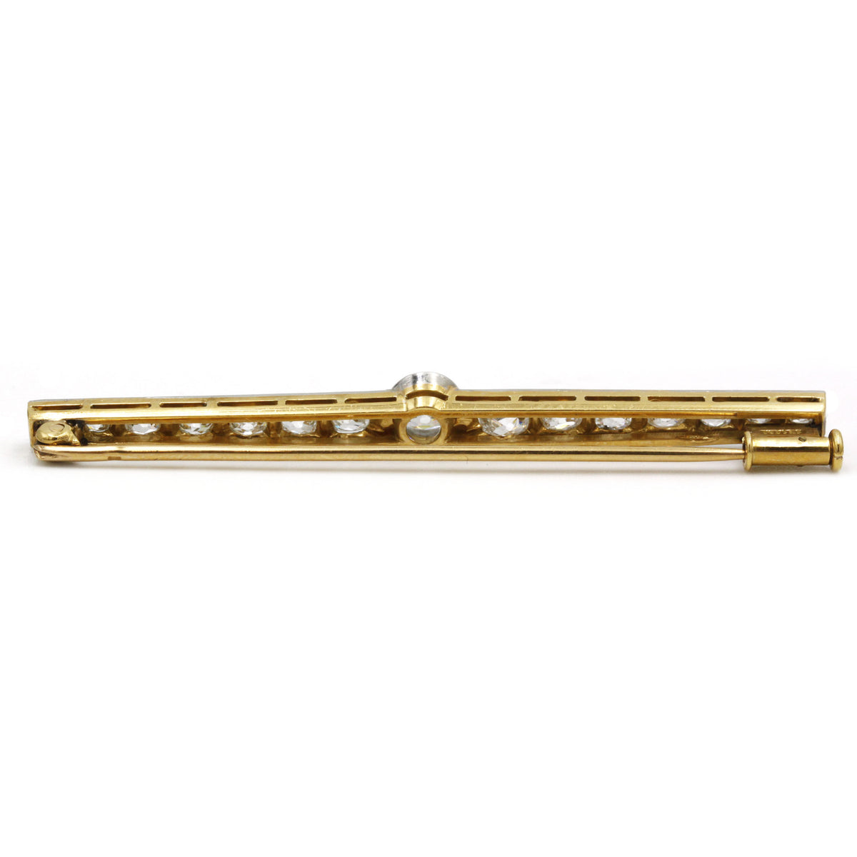 Broche - Or, Platine et Diamants