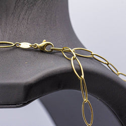 Necklace in two-tone gold with hearts