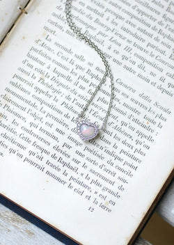 Necklace Dior Happy Birth Coeur Opale and diamonds on White Gold