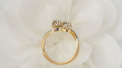 Bague Toi Et Moi En Or Jaune Et Diamants