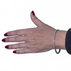 Bracelet Riviere en or blanc et diamants