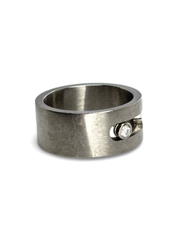 Ring MESSIKA "Move" headband in titanium and diamond
