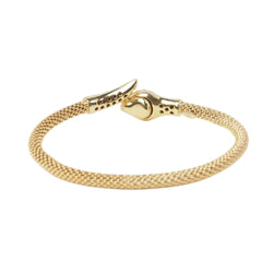 Bracelet serpent en or jaune et rubis