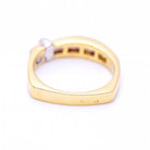 Bague en or, demi-bague en diamant d'occasion