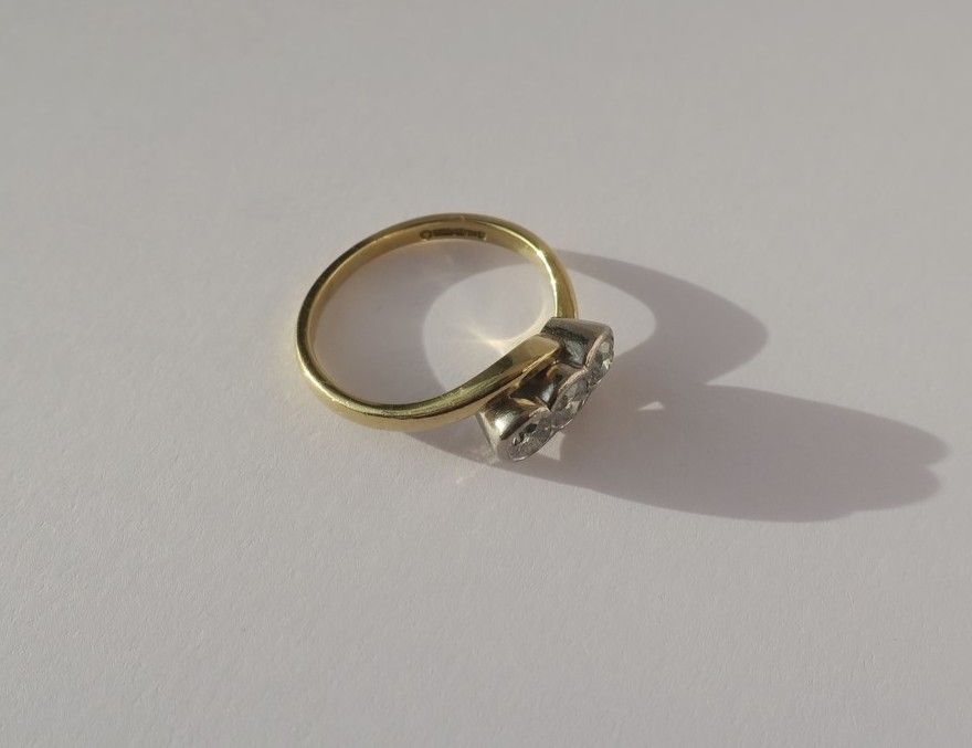 Bague trilogie diamants 0,50ct