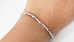River bracelet in white gold and 1ct diamonds 
