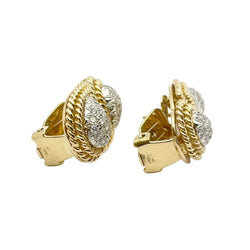 Orecchini oro 18KT con diamanti naturali