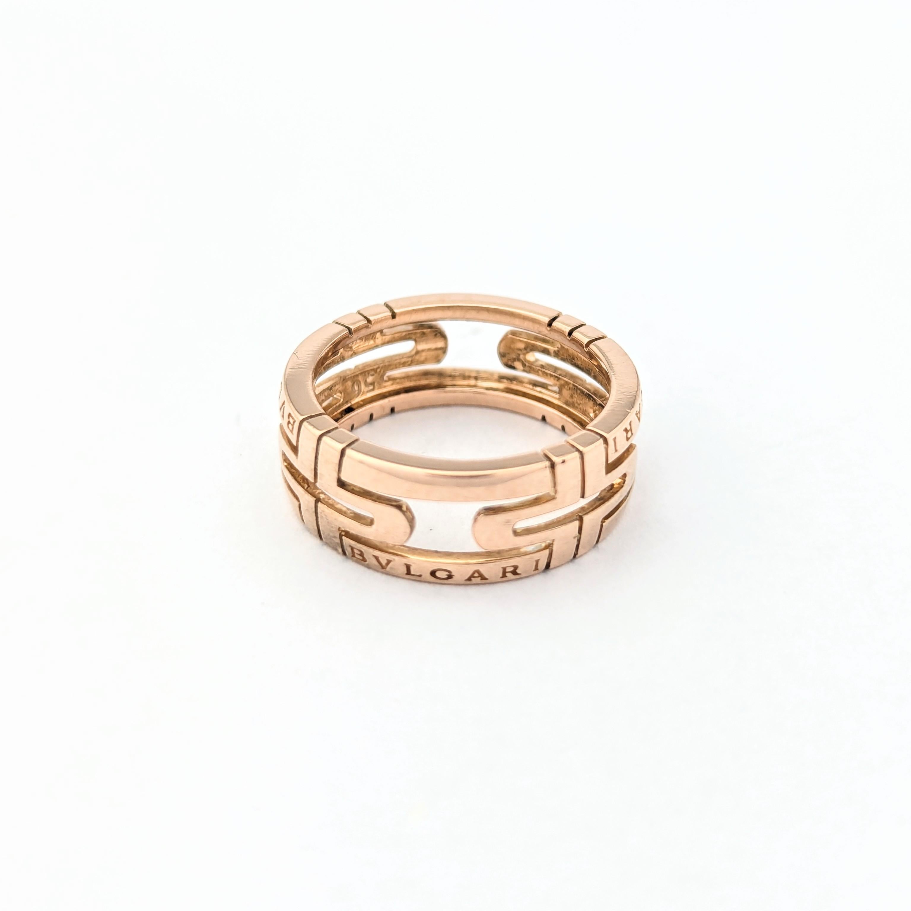 Bague Bulgari Parentesi or rose