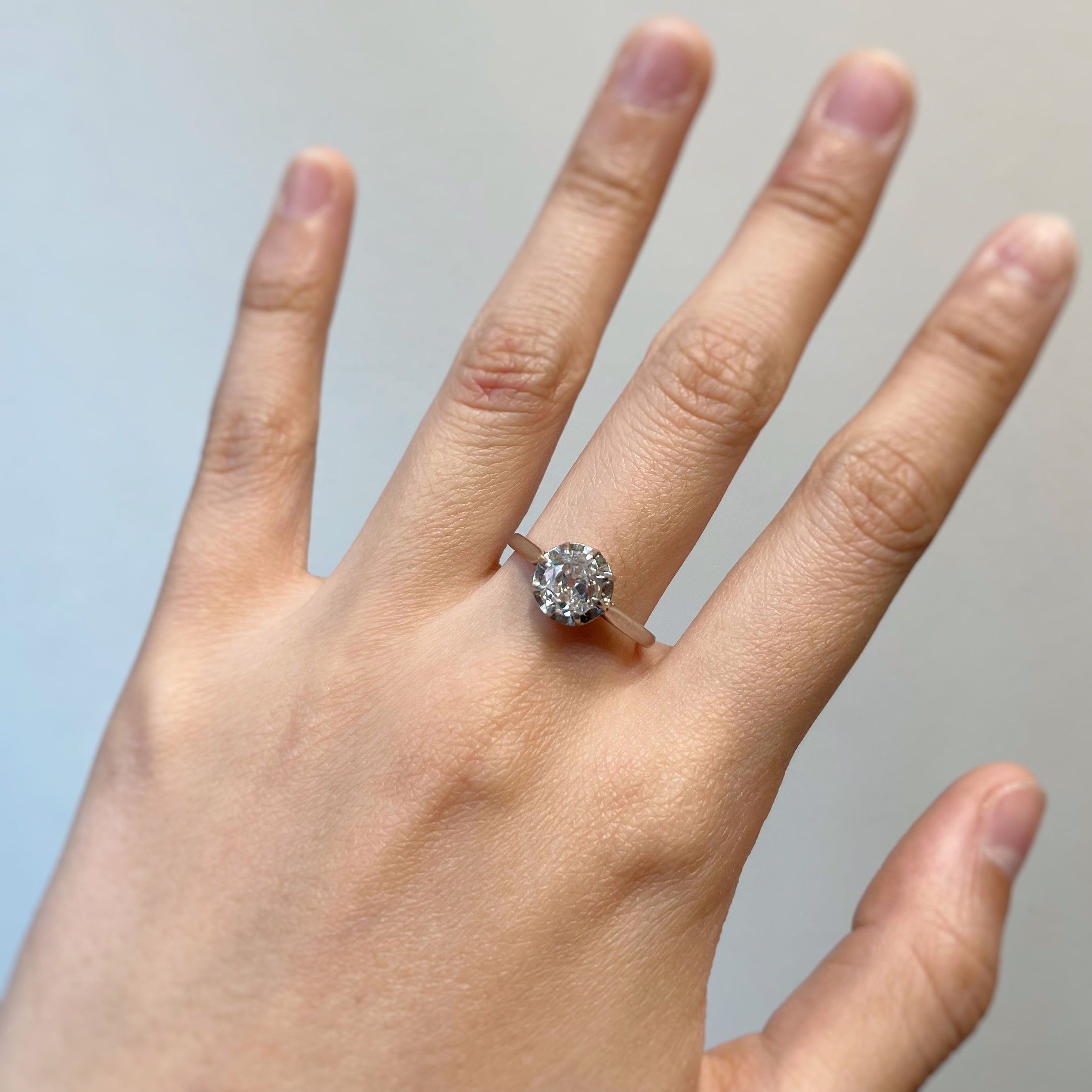 Solitaire - Platine Et Diamant