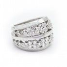 Bague en or blanc et diamant d'occasion