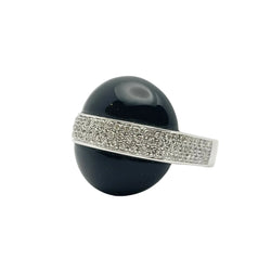 Bague Dôme GOUBLE en or jaune, onyx et diamants