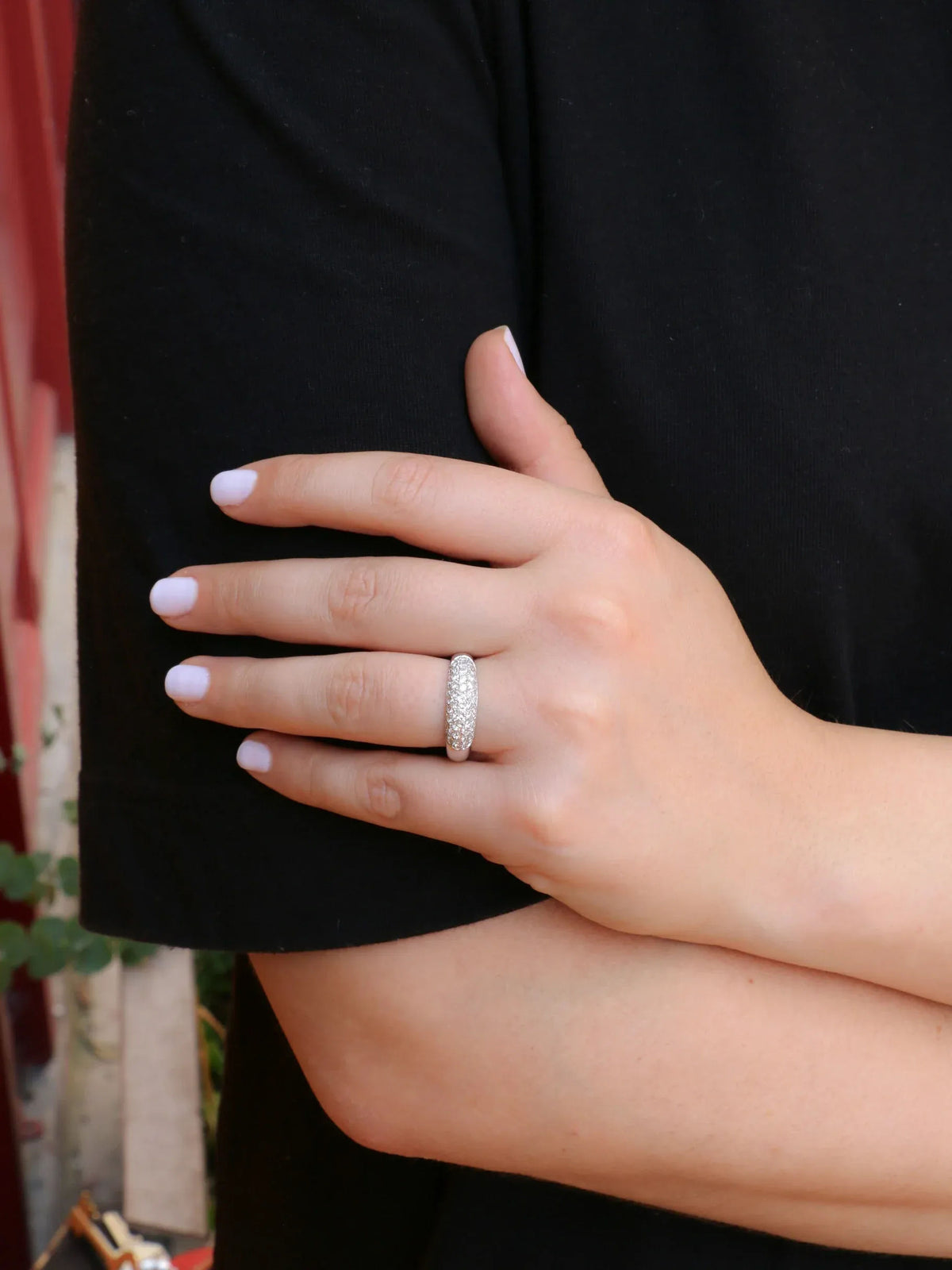 1 ct diamond bangle ring