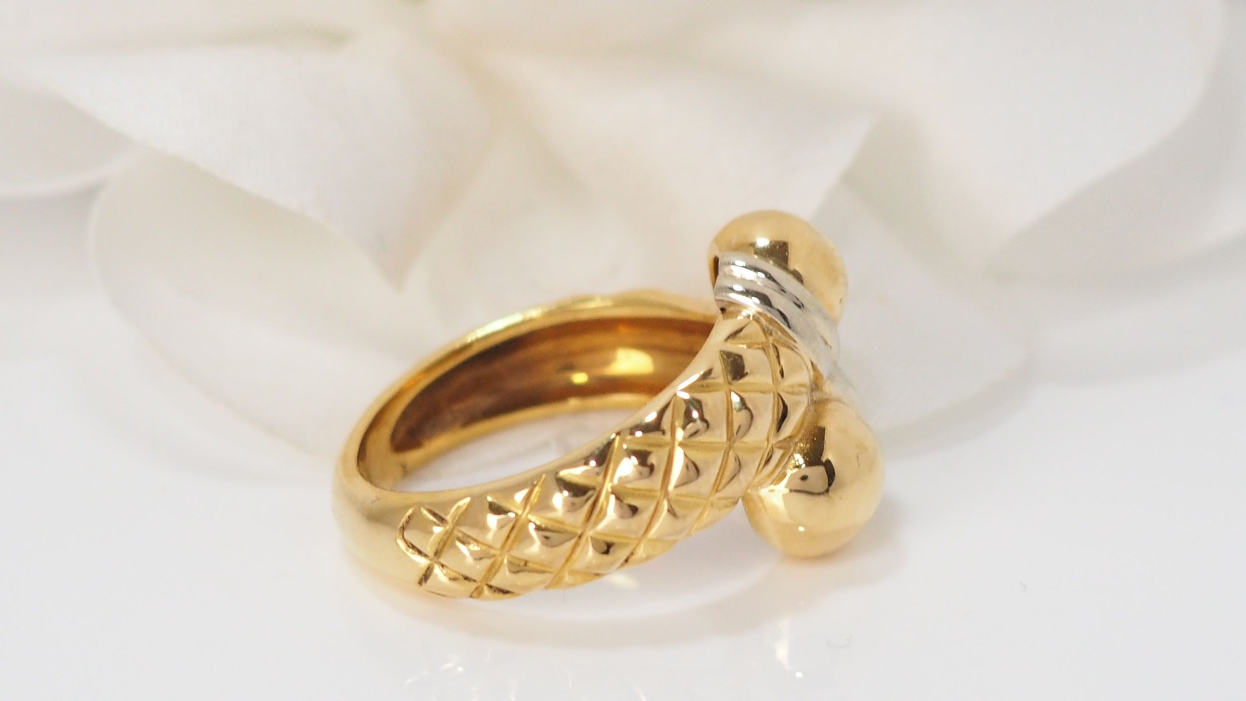 Toi &amp; Moi Ring In Yellow And White Gold